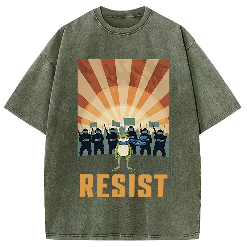bbb Portland Frog Protest Washed T-Shirt