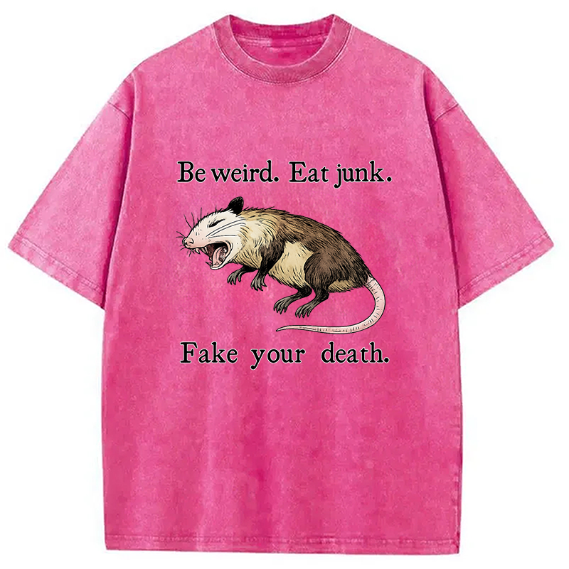 bbb Possum Playing Dead Washed T-Shirt