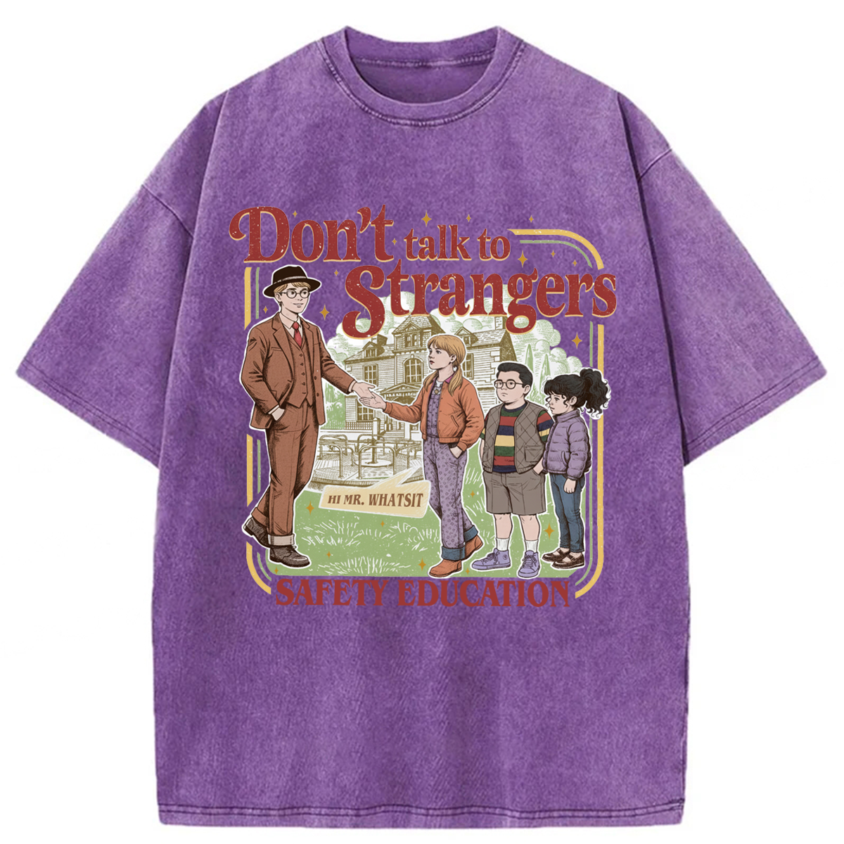 bbb Don't Talk To Strangers Washed T-shirt