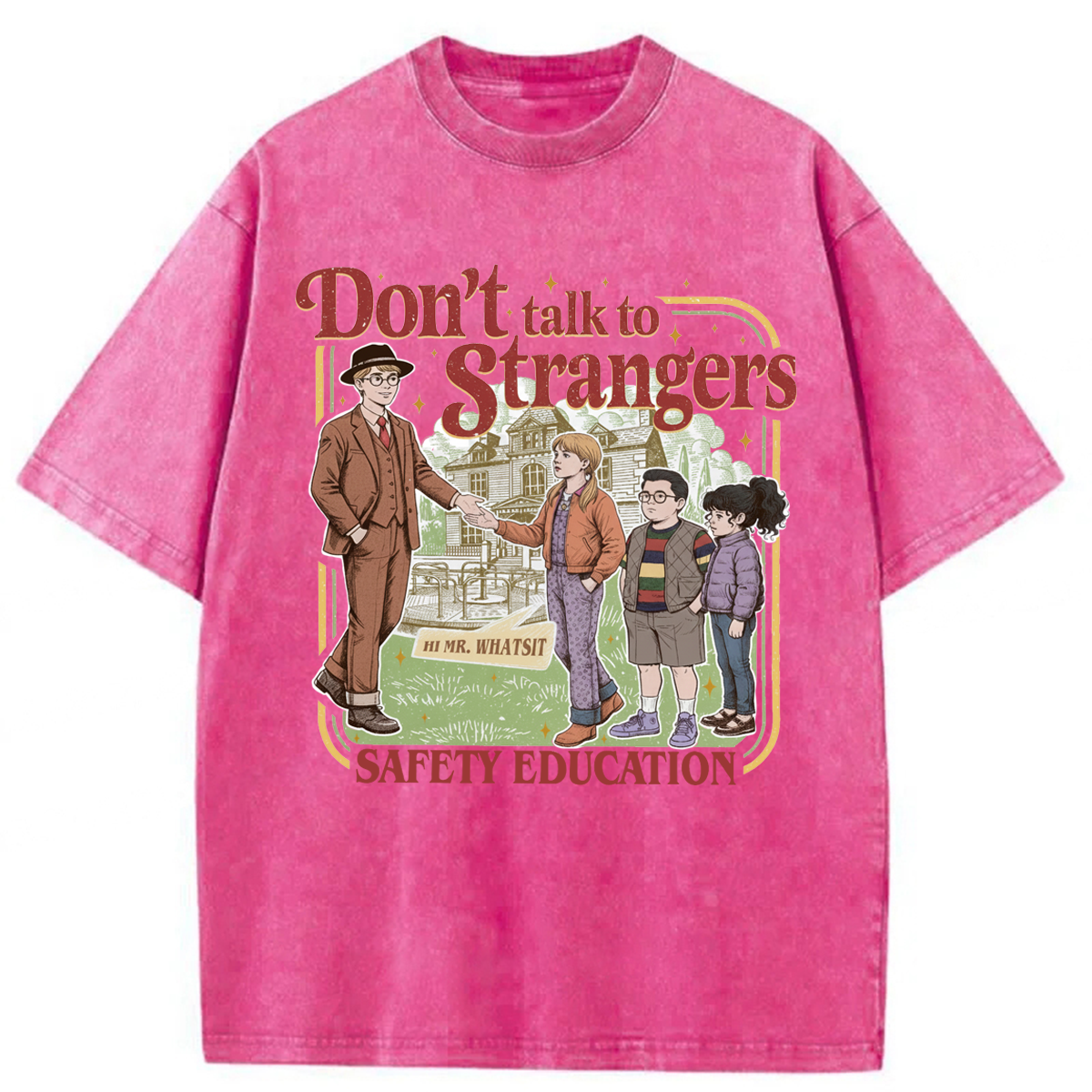 bbb Don't Talk To Strangers Washed T-shirt