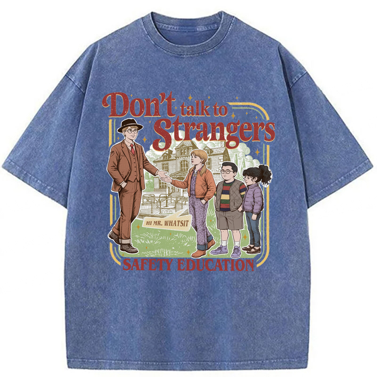 bbb Don't Talk To Strangers Washed T-shirt