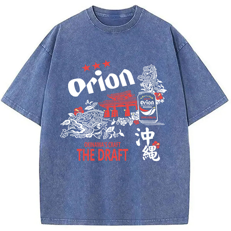 bbb Orion Beer With Okinawa Washed T-Shirt