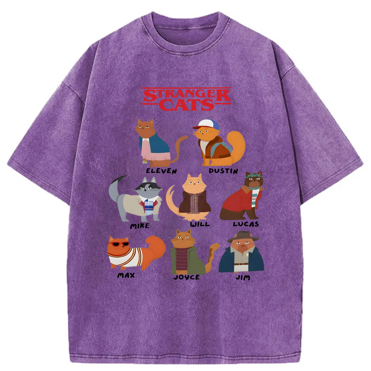 bbb Stranger Cat Washed T-shirt