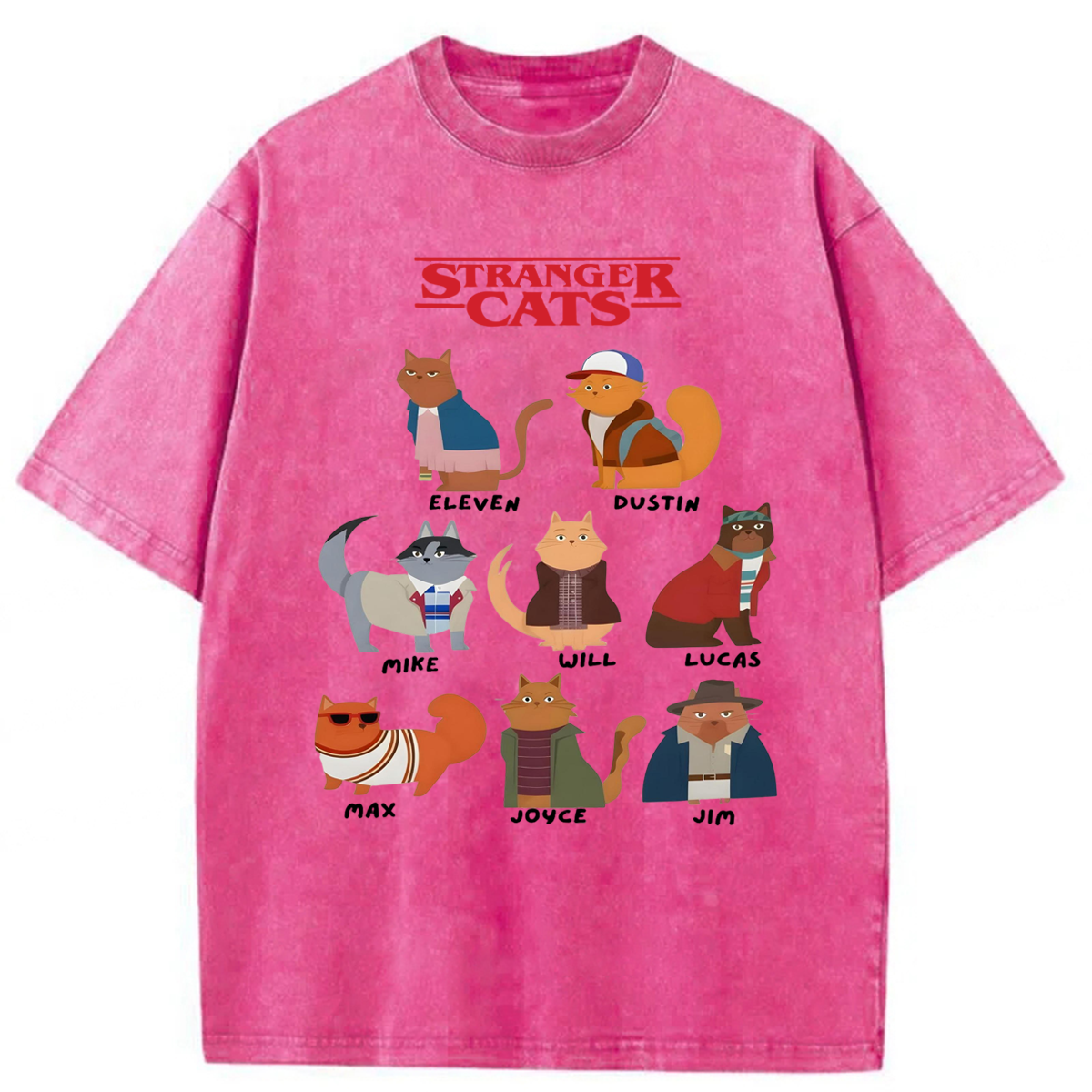 bbb Stranger Cat Washed T-shirt