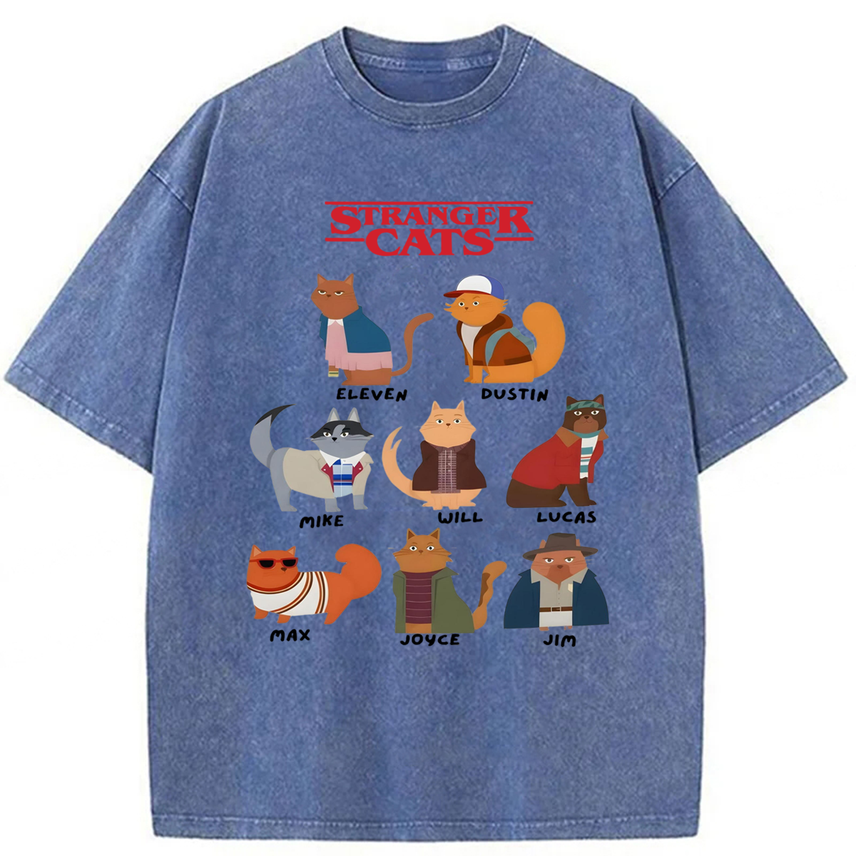 bbb Stranger Cat Washed T-shirt