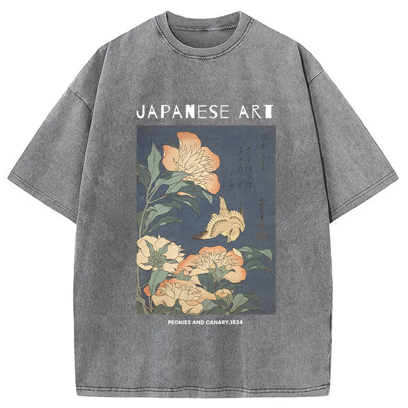 bbb Peonies and Cherry Washed T-Shirt