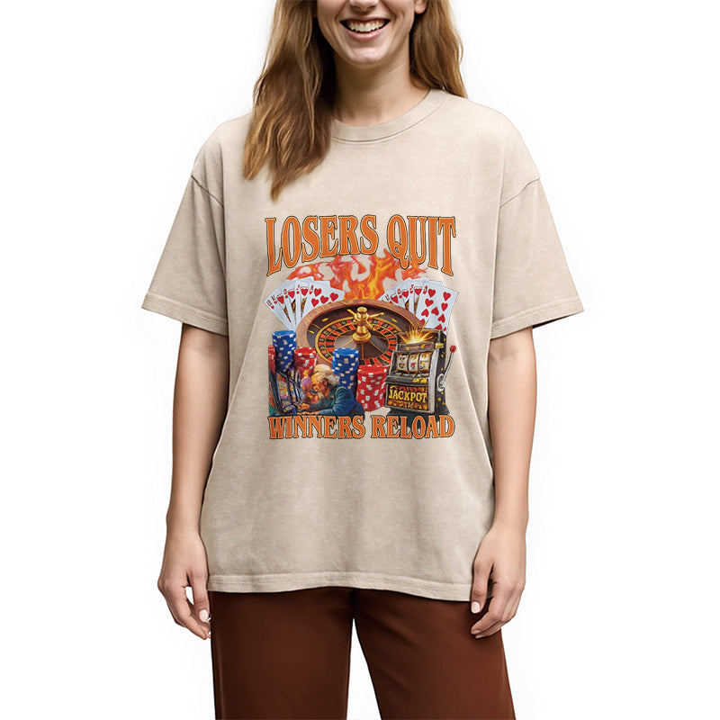 bbb Funny Gambling Washed T-Shirt