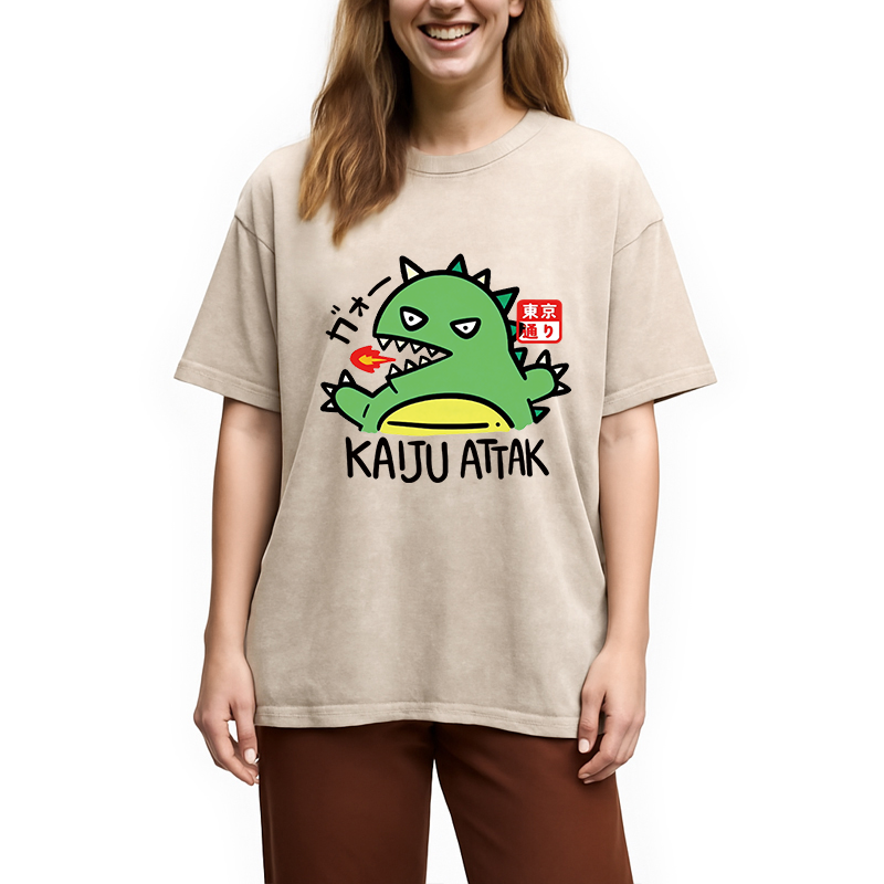 bbb Kaiju Attack Washed T-Shirt