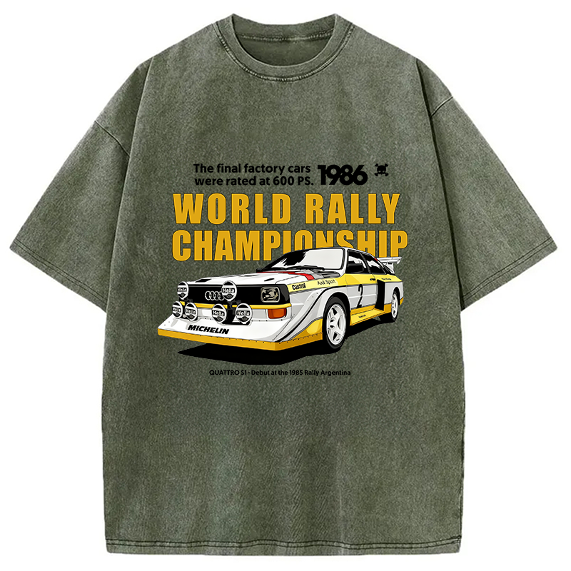 bbb 1986 World Rally Championship Washed T-Shirt