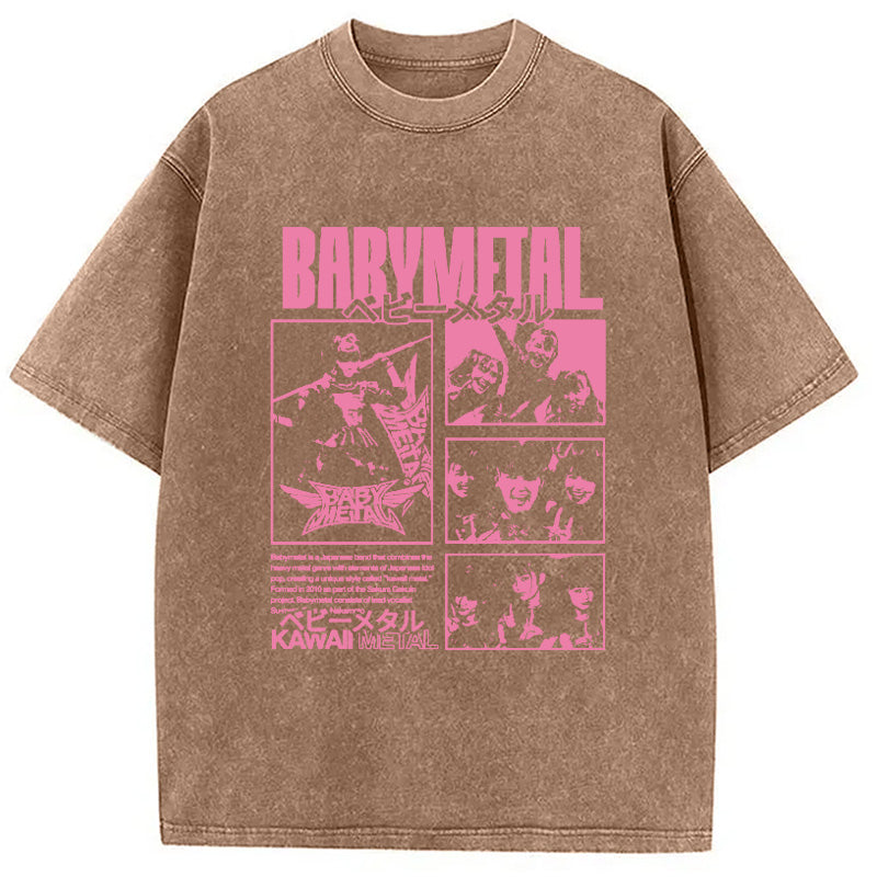 bbb BABYMETAL Merch Washed T-Shirt