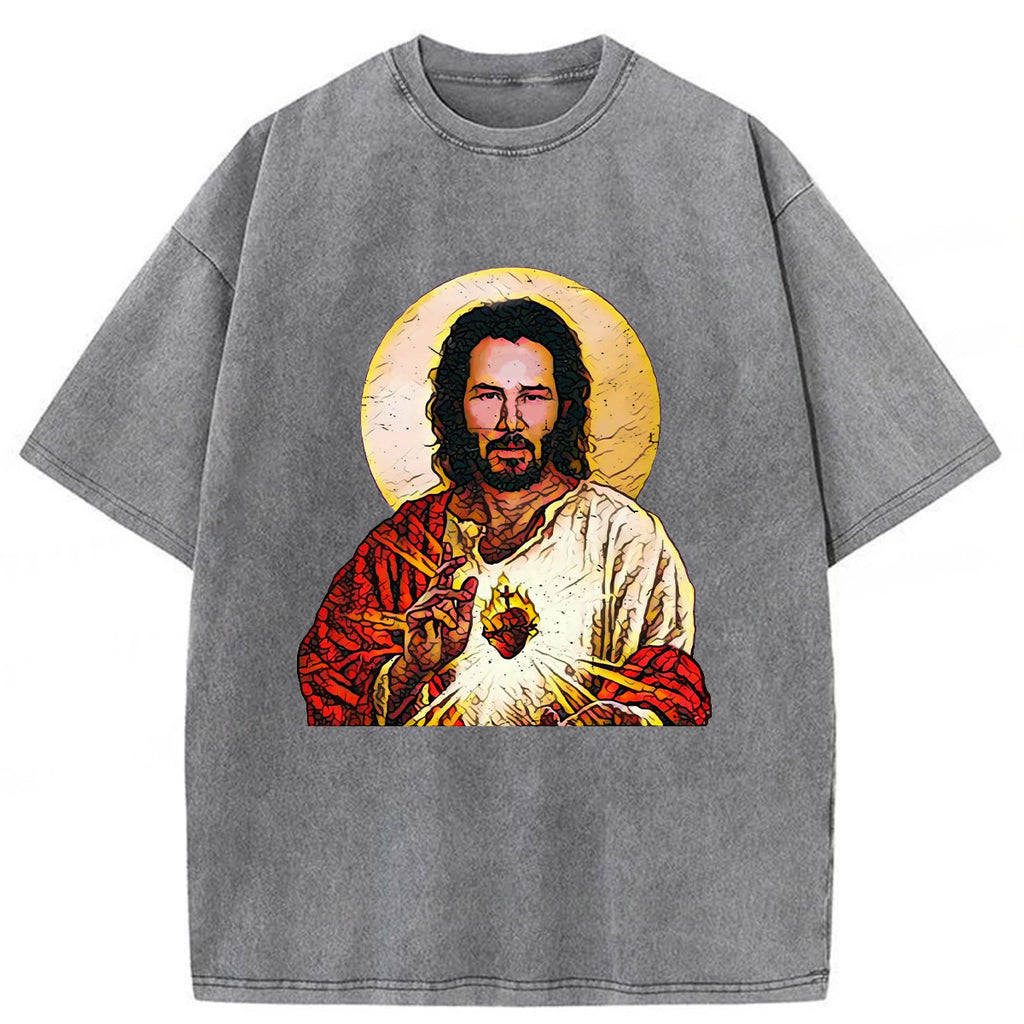 bbb Holy Keanu Washed T-shirt