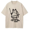 bbb Fat Samurai Frog Washed T-Shirt