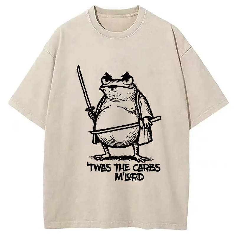bbb Fat Samurai Frog Washed T-Shirt