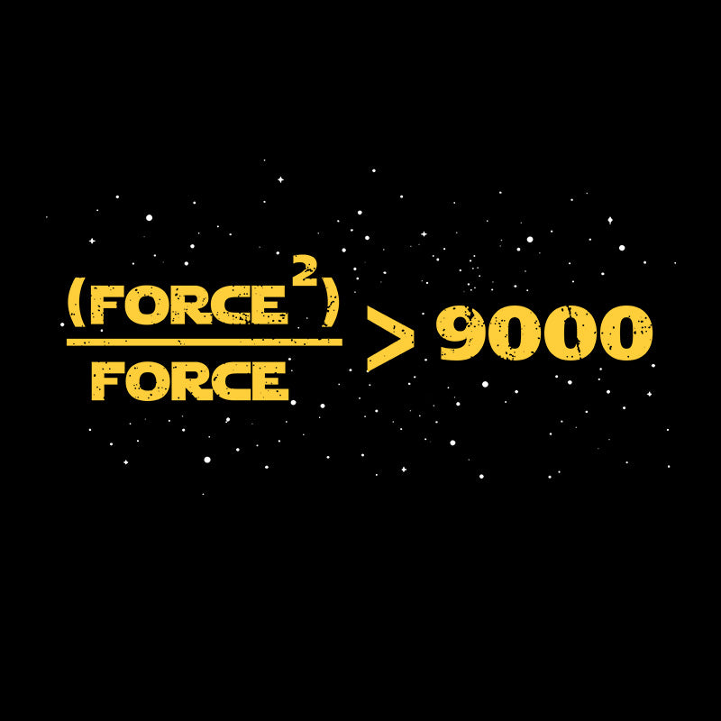 The Force Is Over 9000  T-Shirt