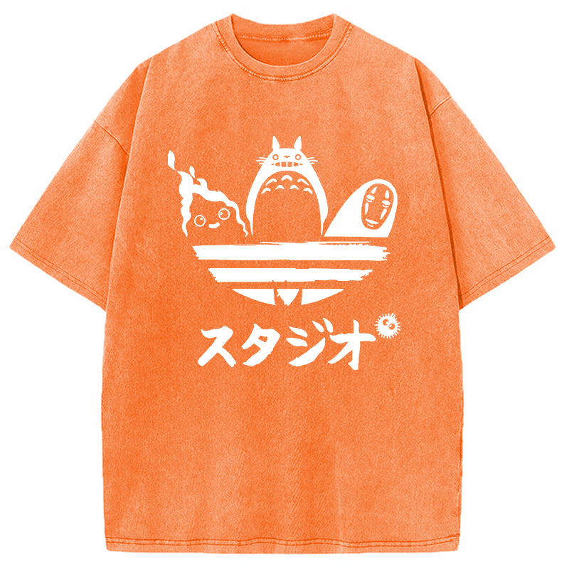 bbb Ghibli Vintage Japanese Washed T-Shirt