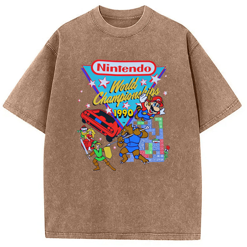 bbb Nintendo 1990 World Championships Washed T-Shirt
