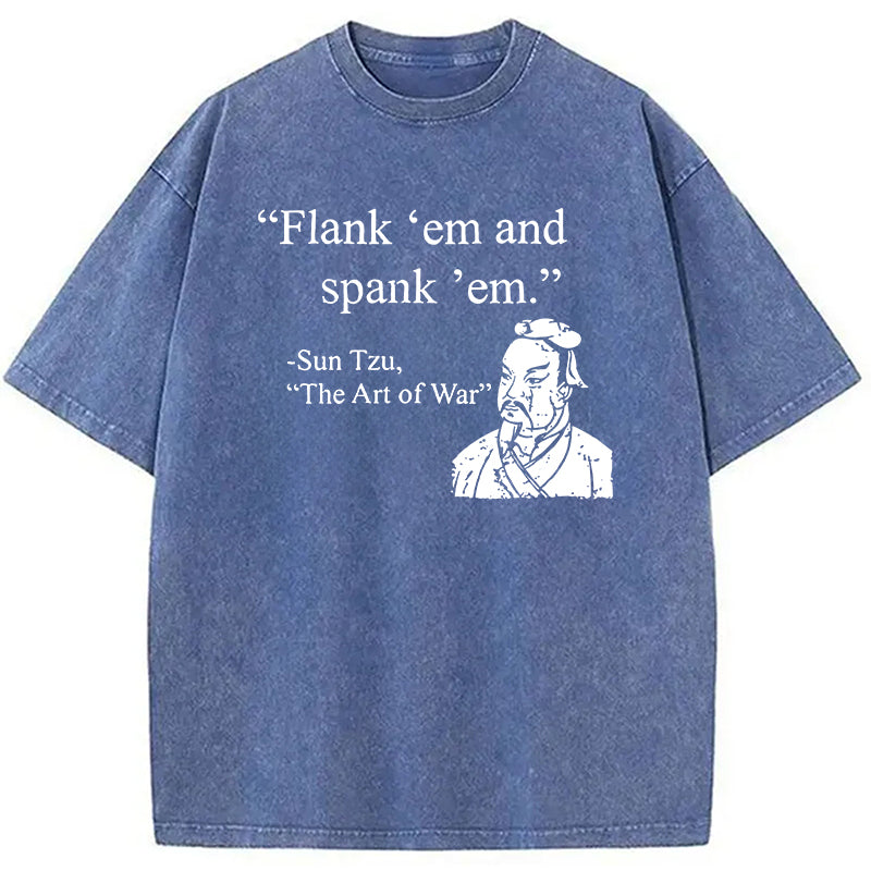 bbb The Art Of War Funny Washed T-Shirt