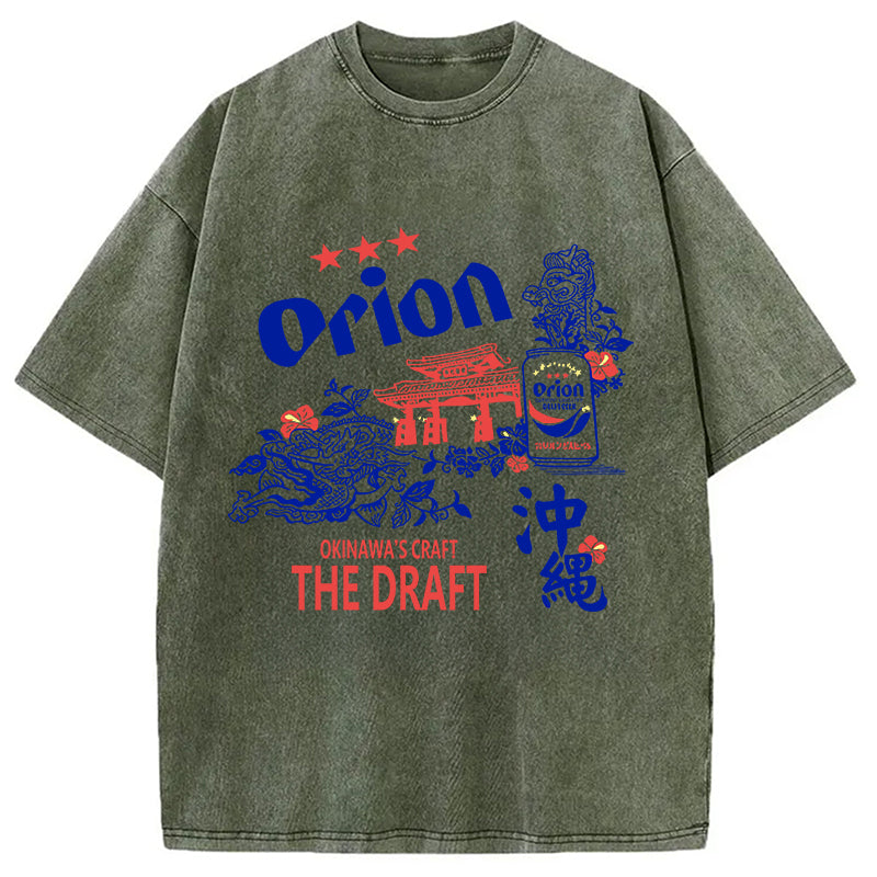 bbb Orion Beer With Okinawa Washed T-Shirt