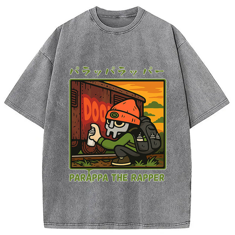 bbb PaRappa the Rapper MF DOOM Washed T-Shirt