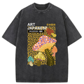 bbb Colorful Mushroom Japanese Art Washed T-Shirt