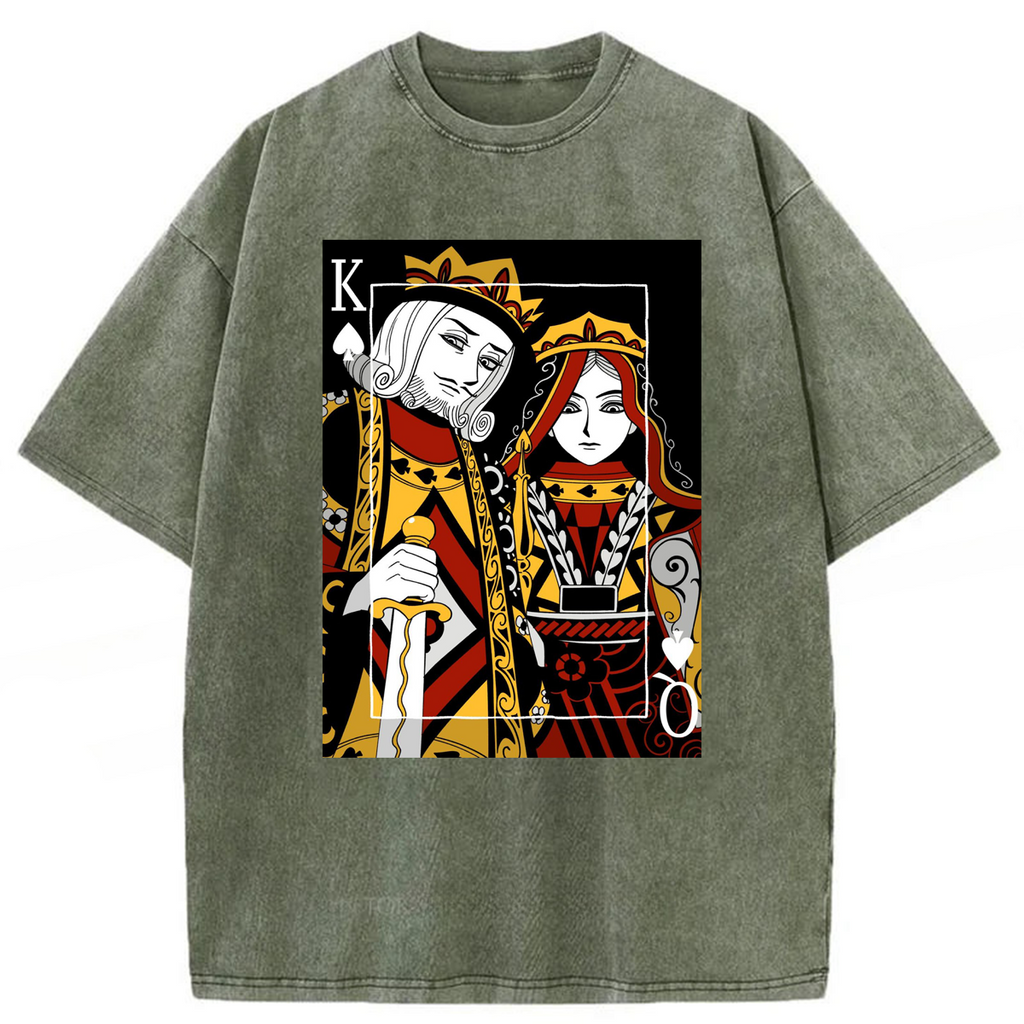 bbb King And Queen Poker Washed T-shirt