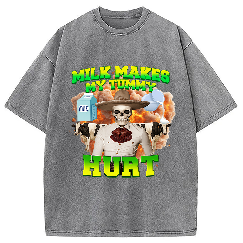 bbb Lactose Intolerance Meme Washed T-Shirt