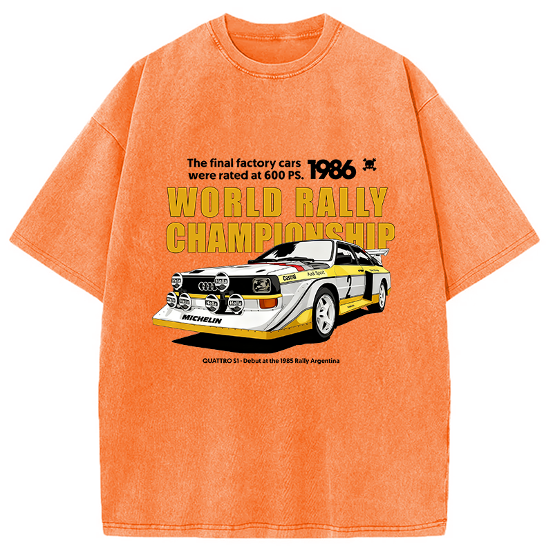 bbb 1986 World Rally Championship Washed T-Shirt