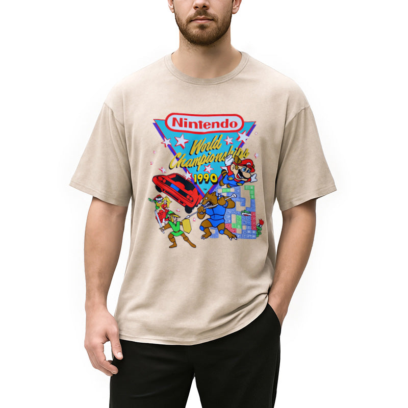 bbb Nintendo 1990 World Championships Washed T-Shirt