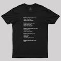 The Things We Did Not Do  T-Shirt