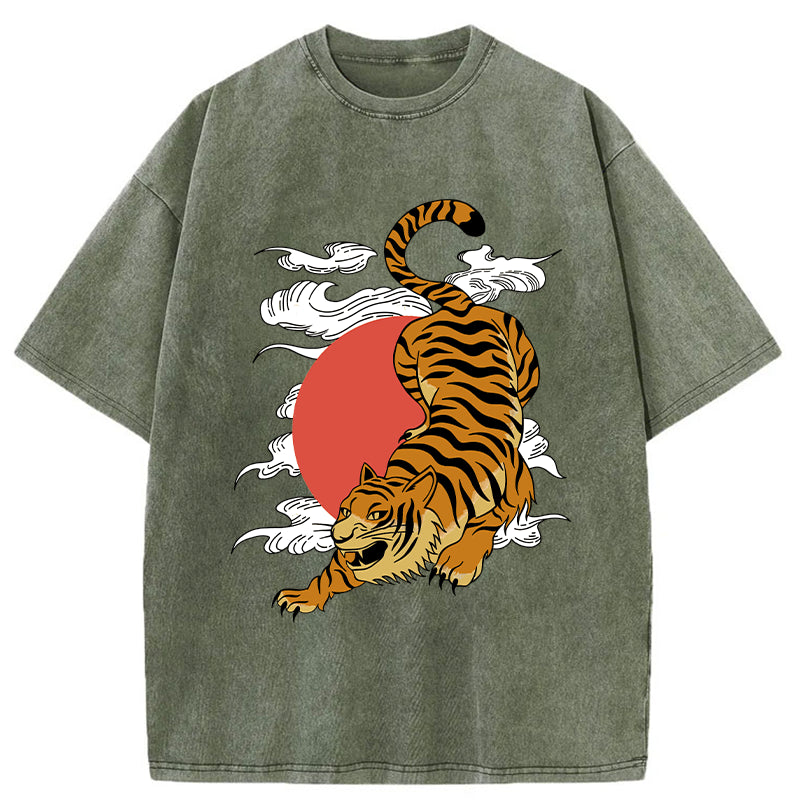bbb Japanese Fierce Tiger Washed T-Shirt
