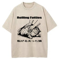 bbb Rolling Fatties Cat Washed T-Shirt