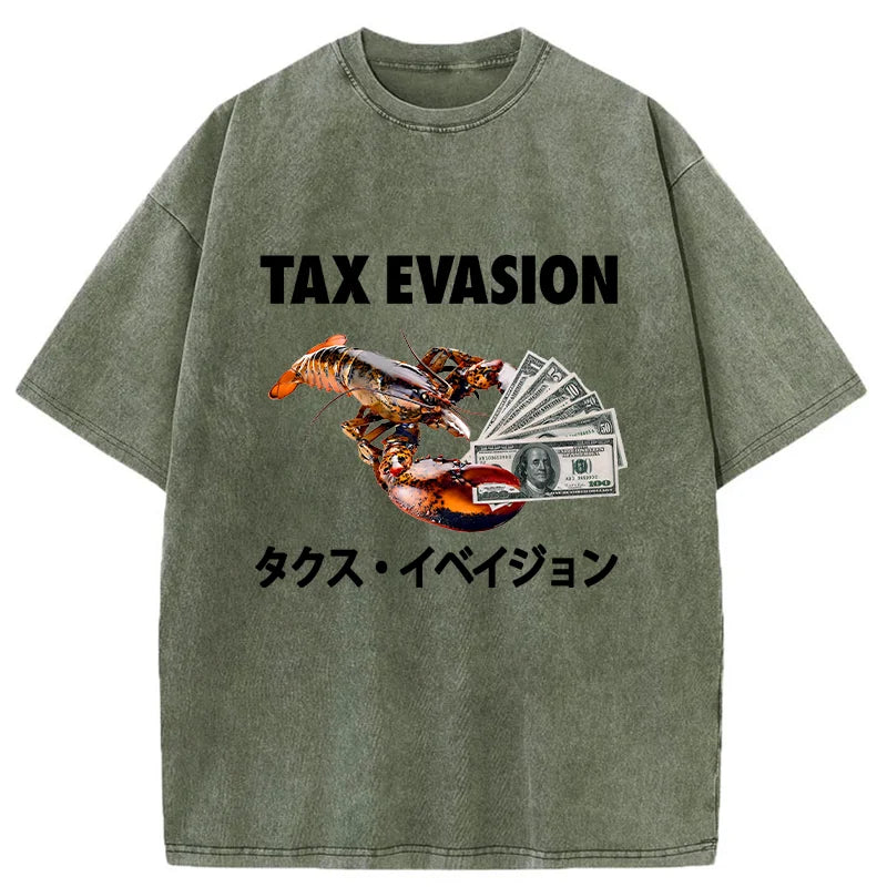 bbb Tux Evasion Funny Washed T-Shirt