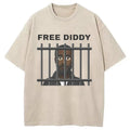 bbb Original Free Diddy Funny Meme Washed T-Shirt