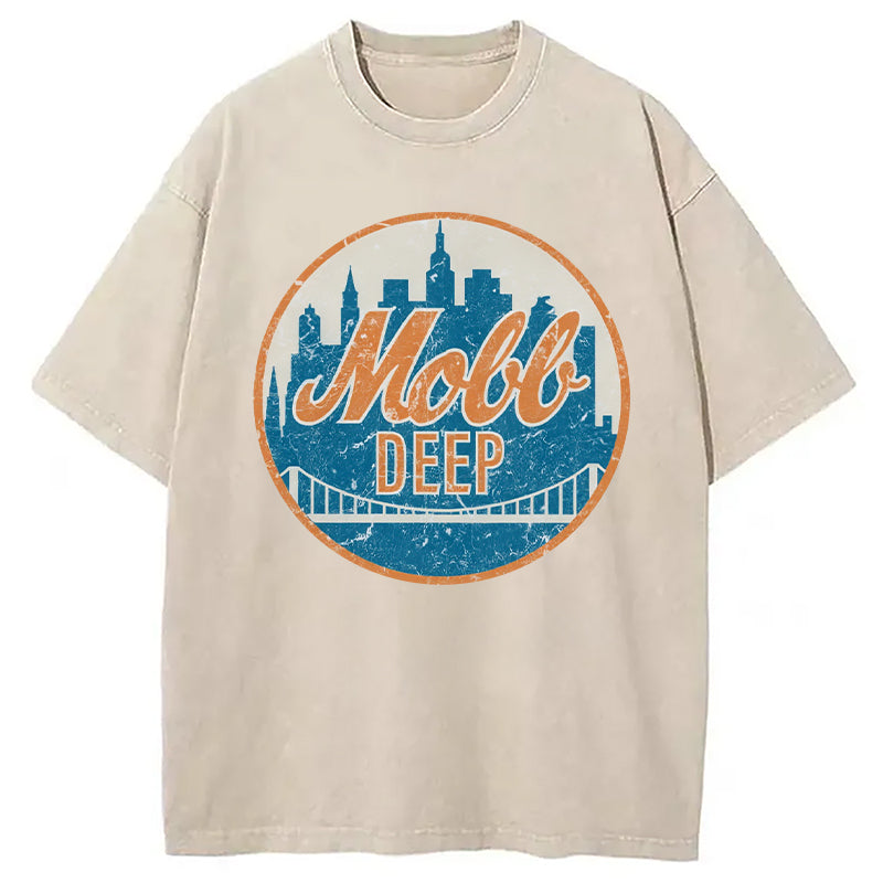 bbb Mobb Deep Queens New York Vintage Washed T-Shirt