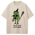 bbb Slut For October Washed T-Shirt