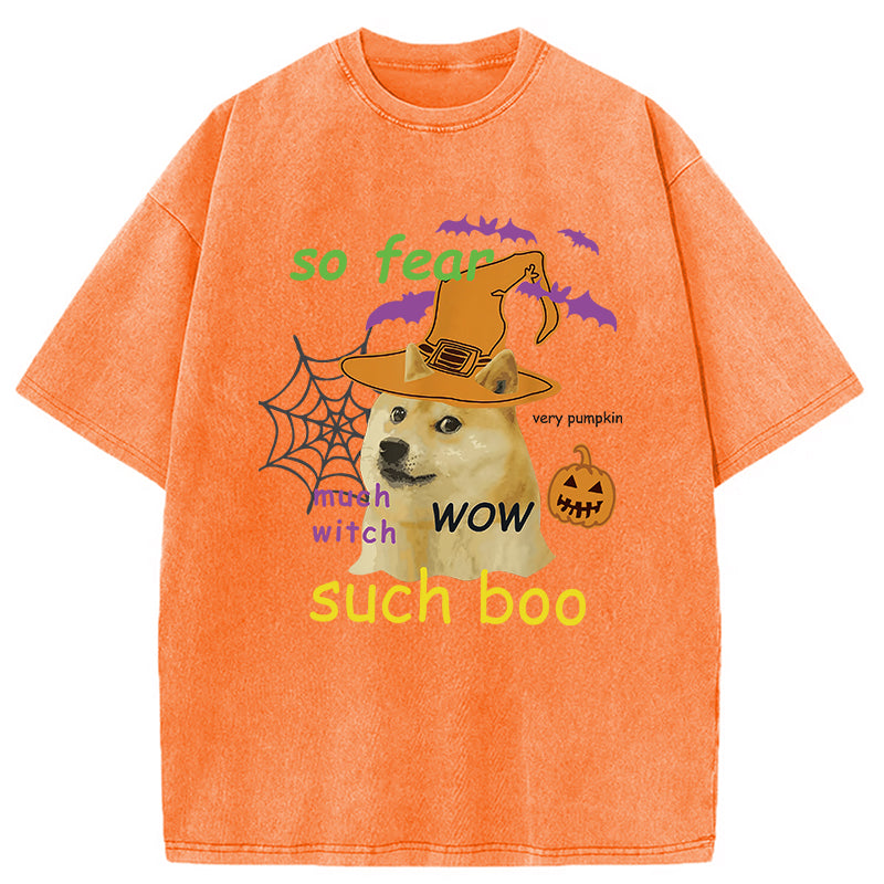 bbb Halloween Doge Washed T-Shirt