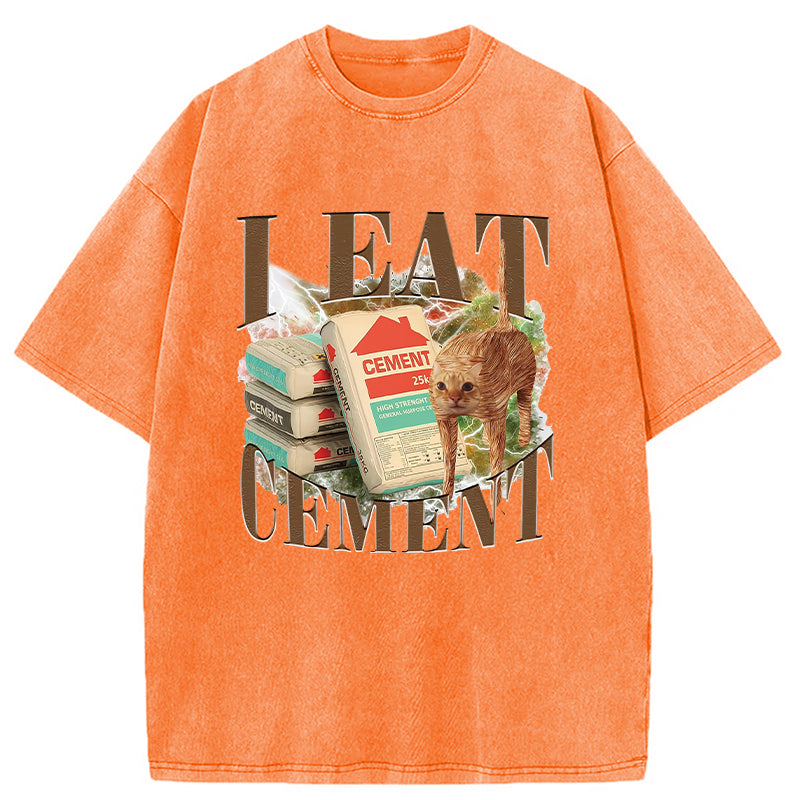 bbb Unhinged I Eat Cement Washed T-Shirt