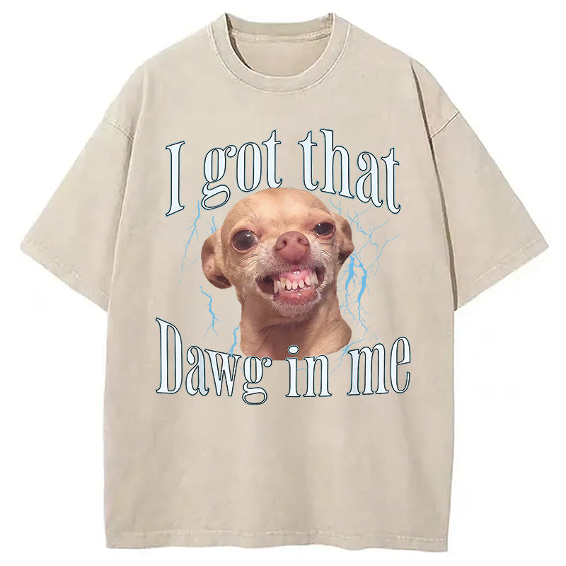 bbb Chihuahua Funny Meme Washed T-Shirt