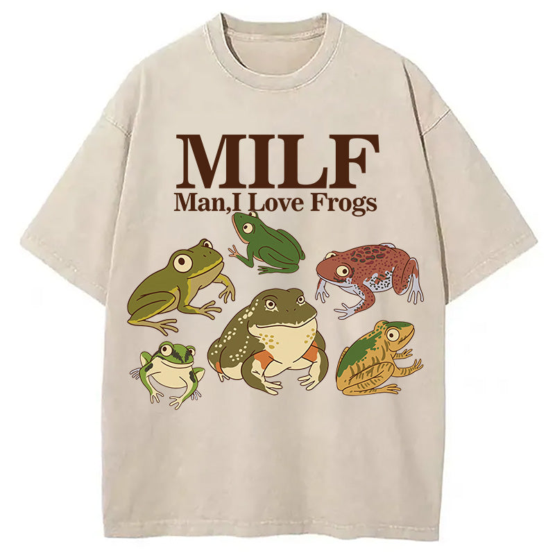 bbb I Love Frogs Washed T-Shirt