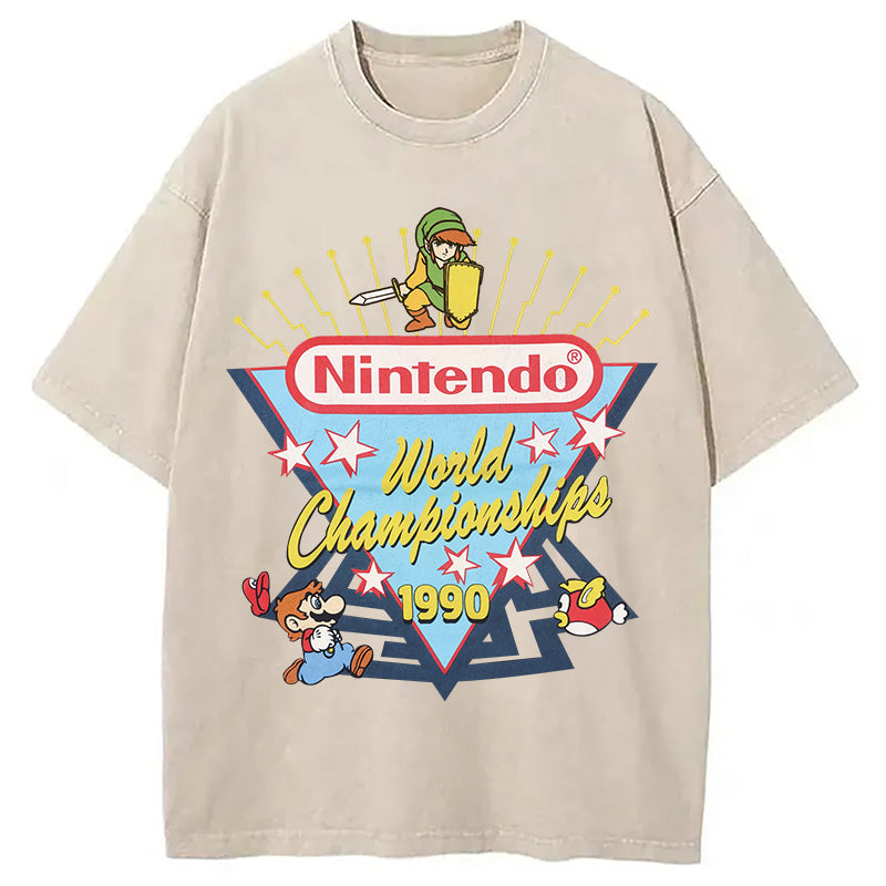 bbb 90s Nintendo World Championship Washed T-Shirt