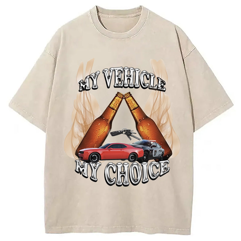 bbb My Vehicle My Choice Washed T-Shirt