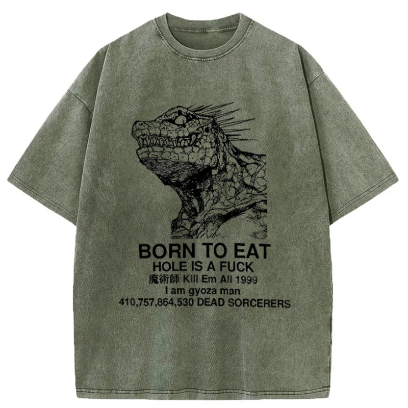 bbb Born To Eat Washed T-Shirt