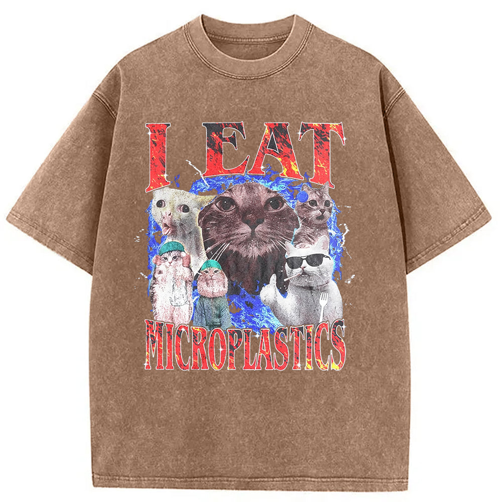 bbb I Eat Microplastics Washed T-Shirt