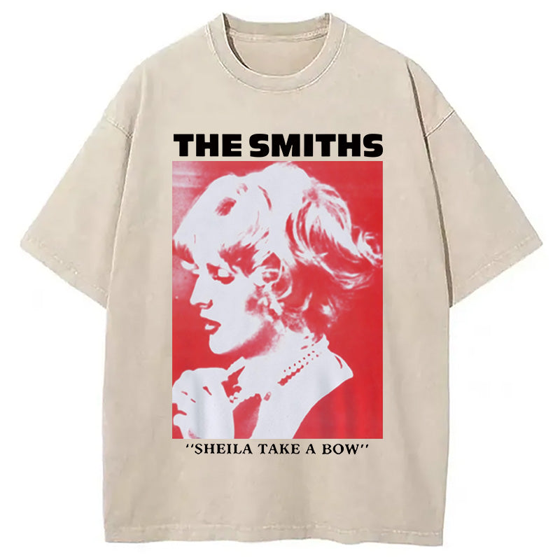 bbb The Smiths Sheila Take A Bow Meme Washed T-Shirt