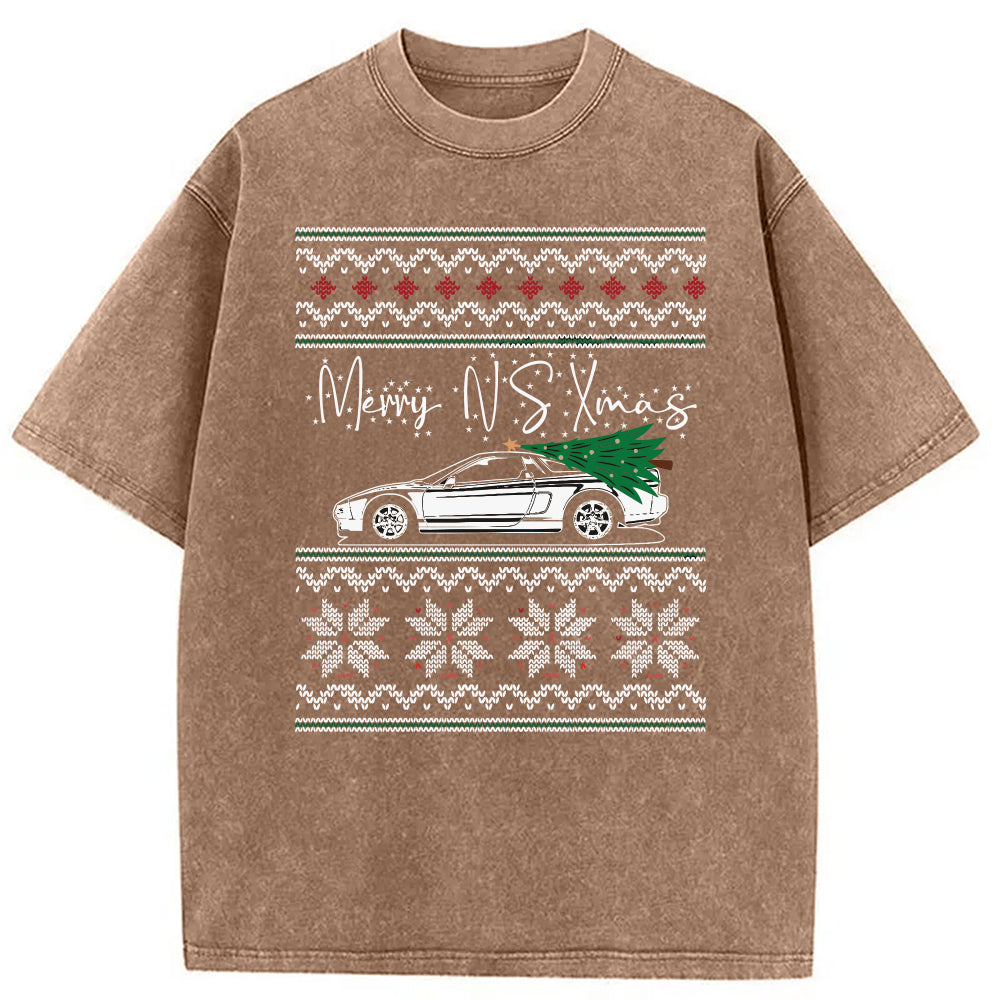 bbb Japanese Sports Car JDM Christmas Washed T-Shirt