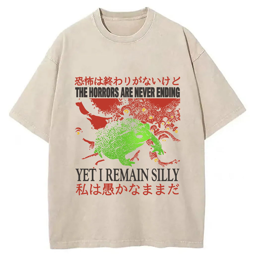 bbb The Horrors are Never Ending Washed T-Shirt