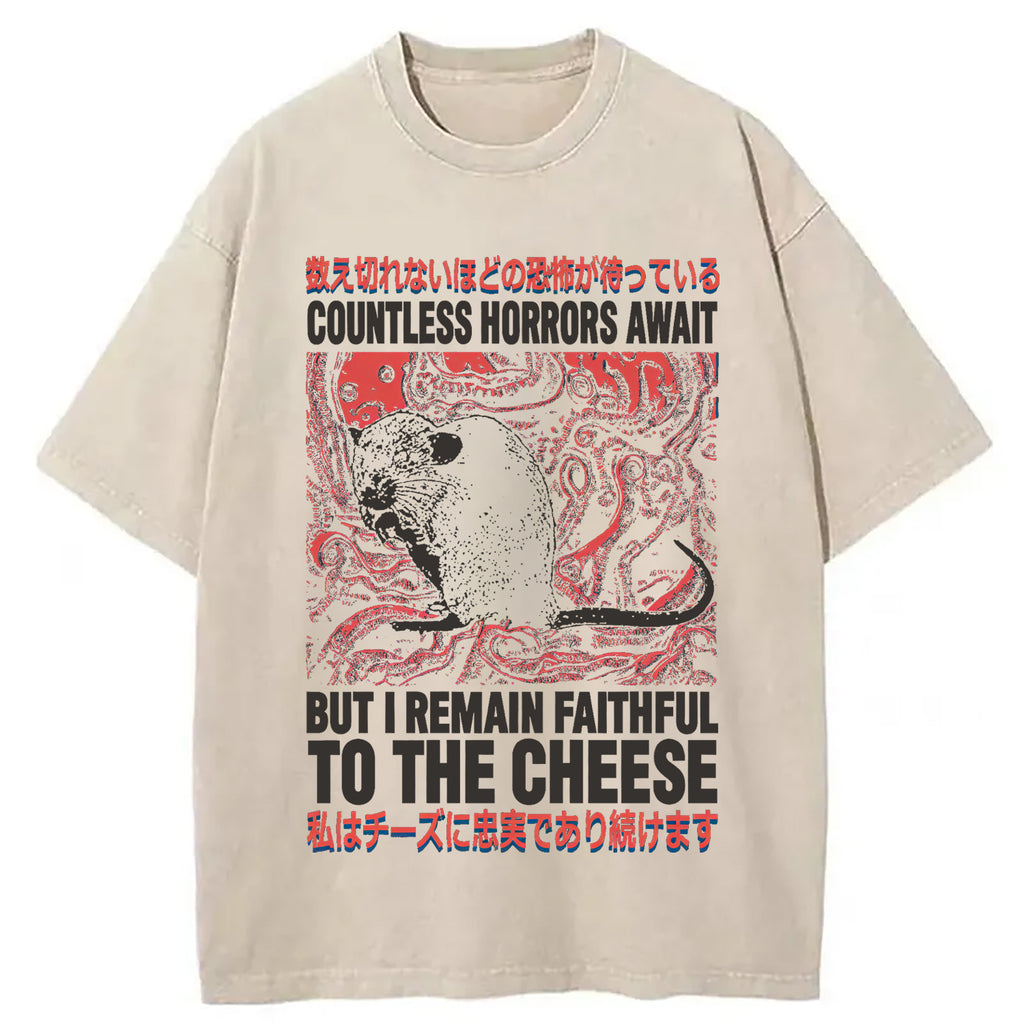 bbb Countless Horrors Await But Remain Faithful to the Cheese Washed T-Shirt