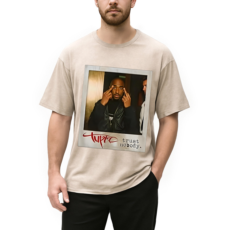bbb TUPAC SHAKUR Trust Nobody Washed T-Shirt