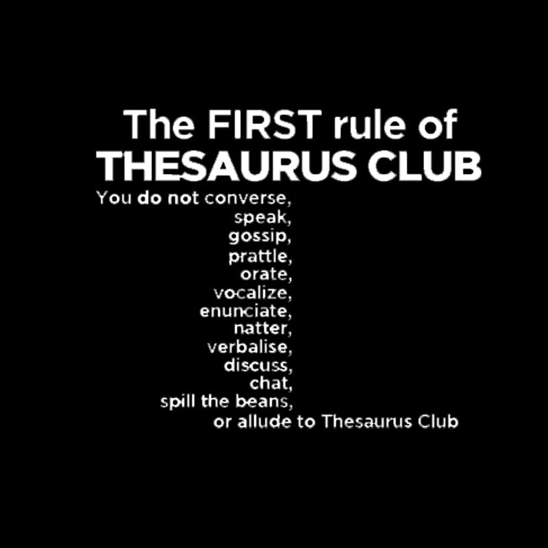 Thesaurus Club Confidential  T-Shirt