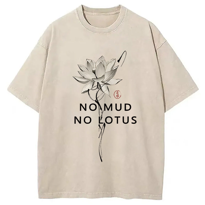 bbb Japanese Zen Lotus Washed T-Shirt